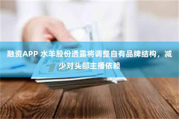 融资APP 水羊股份透露将调整自有品牌结构，减少对头部主播依赖