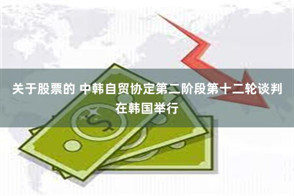 关于股票的 中韩自贸协定第二阶段第十二轮谈判在韩国举行