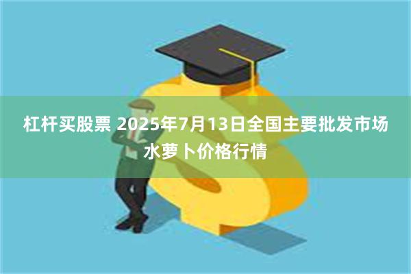 杠杆买股票 2025年7月13日全国主要批发市场水萝卜价格行情