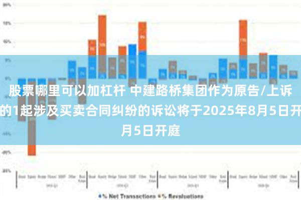 股票哪里可以加杠杆 中建路桥集团作为原告/上诉人的1起涉及买卖合同纠纷的诉讼将于2025年8月5日开庭