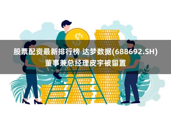 股票配资最新排行榜 达梦数据(688692.SH)董事兼总经理皮宇被留置